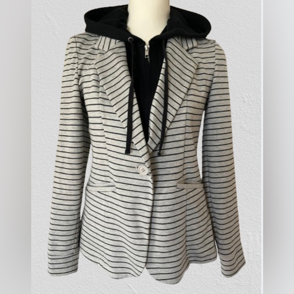 SOHO STREET BLAZER JACKET w/HOOD
